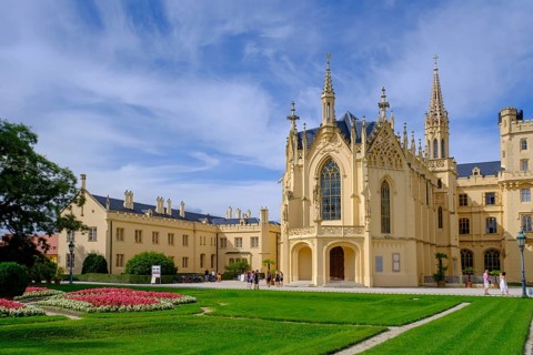 Eisgrub Castle, Lednice Castle, UNESCO, Morava, South Moravia, Moravia, Czech Republic, Europe