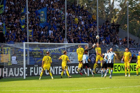 Football 3rd division, 2024/25 season, matchday 4: Waldhof Mannheim vs. 1 FC Saarbrücken