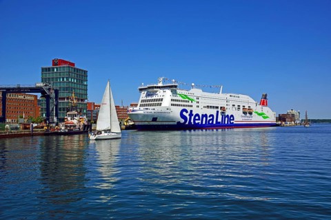 Europe, Germany, Schleswig-Holstein, Kiel, state capital, Baltic Sea, harbour, Schwedenkai, Stena