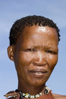 Bushman, Woman, Portrait, Namibia, Africa