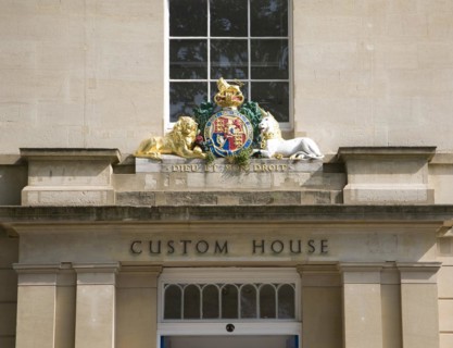 Coat of Arms, Custom House, Bristol, England, UK