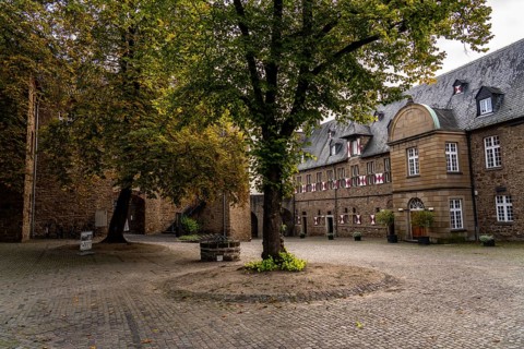 Broich Castle on the west bank of the Ruhr near the city centre, the fortification is in parts the