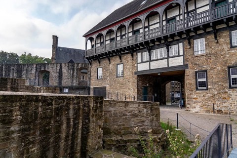 Broich Castle on the west bank of the Ruhr near the city centre, the fortification is in parts the