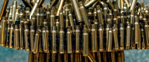 Bikini Haus Berlin, decoration of empty rifle cartridge cases, Berlin, Germany, Europe