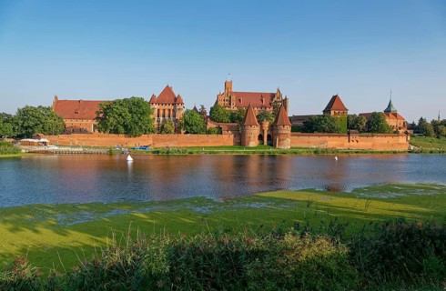 Marienburg Monastery, brick Gothic-style castle and former seat of the Teutonic Order, in the town