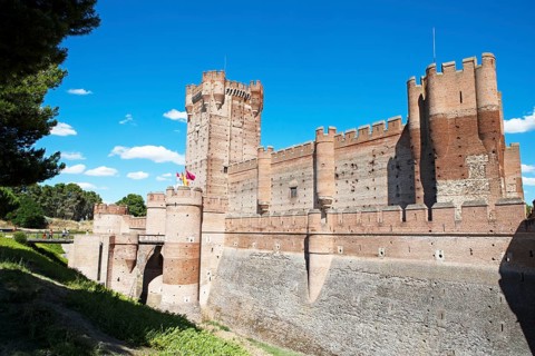 Castillo de La Mota, medieval castle and fortress in Medina del Campo, province of Valladolid,