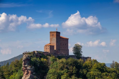 Trifels Castle in Annweiler (Rhineland-Palatinate, Germany)