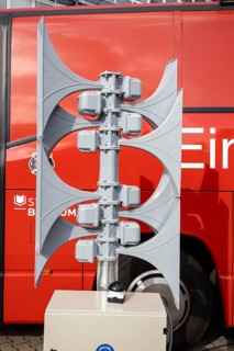 Electronic siren for civil protection