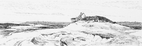 The Hammrichshaus near Emden, East Frisia, North Sea, Lower Saxony, dune landscape, loneliness,