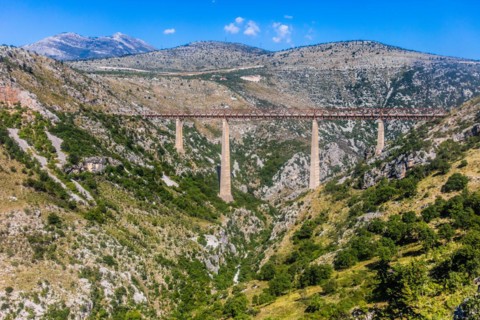 Mala Rijeka Viaduct, Europe's highest railway bridge, ride on Tito's spectacular mountain railway