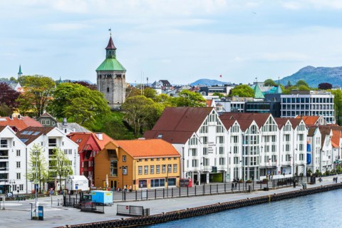 View of STAVANGER, FjordSailing, Stavanger, Boknafjorden, Norway, Europe