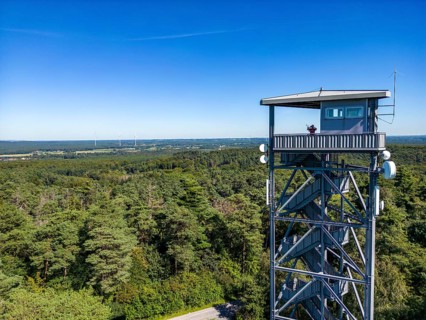 Fire watch tower on the Rennberg, near Flaesheim, Haltern am See, in the Haard forest area, one of