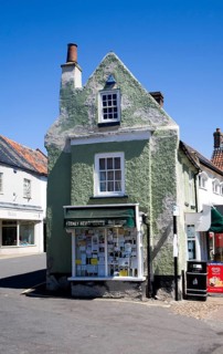Historic buildings in the town of Holt, north Norfolk, England, United Kingdom, Europe