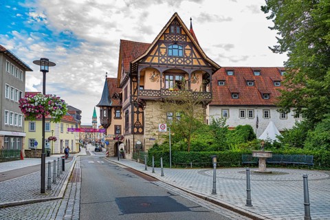 Henneberger Haus in Meiningen, Thuringia, Germany, Europe