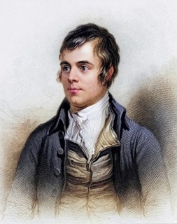 Robert Burns (1759-1795), Scottish poet, born in Alloway, near Ayr. Burns died of rheumatic
