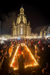 On 13 and 14 February 1945, Dresden was heavily destroyed in three Allied bombing raids. Every