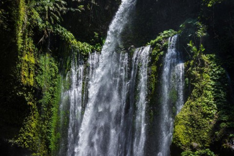 Sendang Gile waterfall, nature, landscape, flowing, river, fresh, clear, clean, environment,