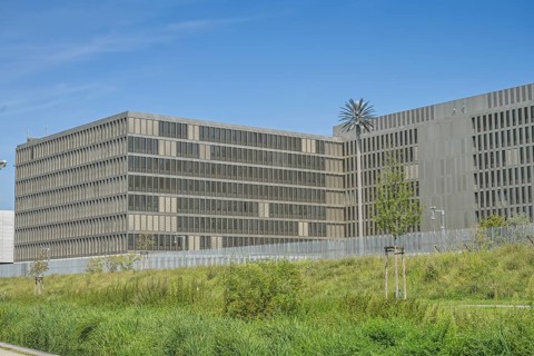 Federal Intelligence Service, rear side, Südpankepark, Mitte, Berlin, Germany, Europe