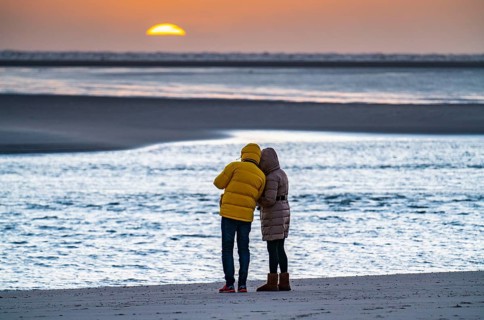 West beach, beach walk, beach, island, East Frisia, winter, season, autumn, Lower Saxony, Germany,