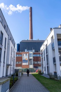 The Igony heating plant in Essen-Rüttenscheid, a district heating plant fuelled by natural gas,