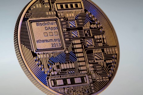 Ethereum, ETH, cryptocurrency, symbol coin, optical placeholder for the digital currency,
