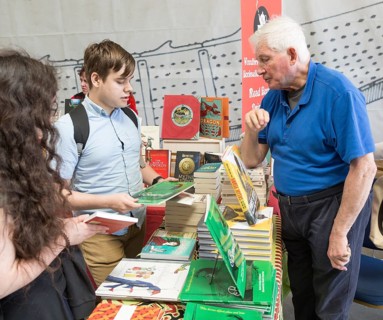 Author Kevin Crossley-Holland, Sprit of Beowulf event, Woodbridge, Suffolk, England, UK, 5th May
