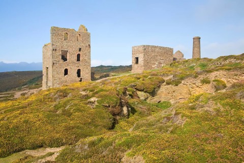 Ruins of Wheal Coates Tin Mine, St Agnes Head, Cornwall, England, United Kingdom, Europe