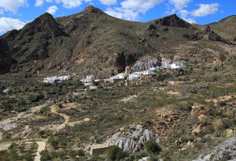 Huebro village, Sierra Alhamilla mountains, Nijar, Almeria, Spain, Europe