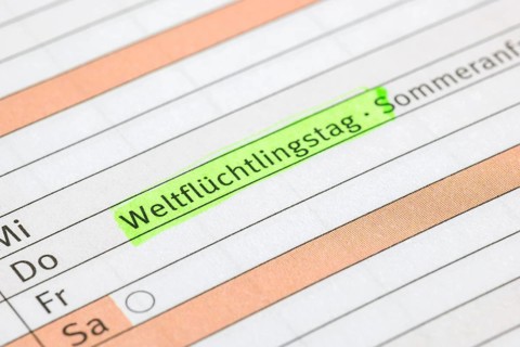 Diary, World Refugee Day, beginning of summer, Germany, Europe