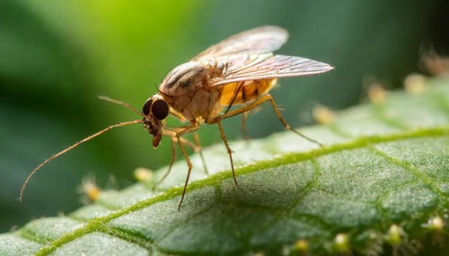 Animals, symbol, close-up of a flea, pest, parasite, AI-generated, AI-generated, AI generated