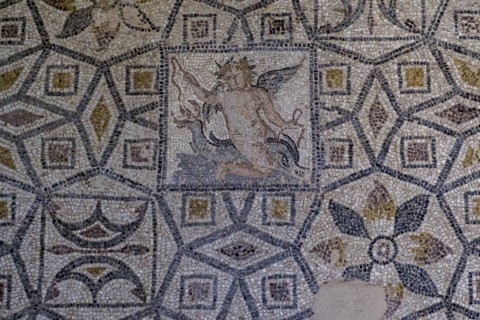 Floor mosaic, Archaeological Museum, former hospital of the Order of St John, 15th century, Old