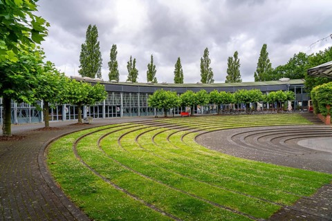 MüGa Park, Ringlokschuppen, Mülheim an der Ruhr, North Rhine-Westphalia, Germany, Europe