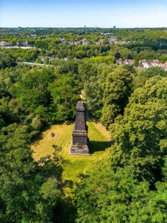 The Mechtenberg in Essen, one of the few natural elevations from the ice age in the Ruhr area, was