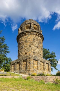 The Bismarck Tower in Radebeul, also known as the Bismarck Column, is one of around 145 Bismarck