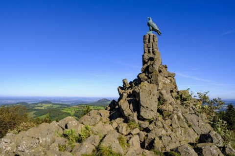 Aviation memorial, Wasserkuppe, Rhön, district of Fulda, Hesse, Germany, Europe