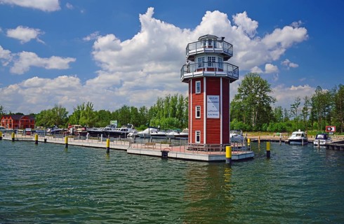 Europe, Germany, Mecklenburg-Western Pomerania, Plau am See, Lake Plau, Elde-Müritz waterway,