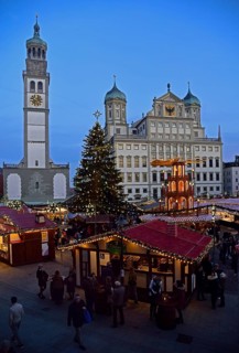 Europe, Germany, Bavaria, Swabia, Augsburg, town hall market, town hall, Renaissance, built 1615 to