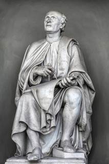 Filippo Brunelleschi, architect of the dome of the cathedral, sculpture, monument, architecture,