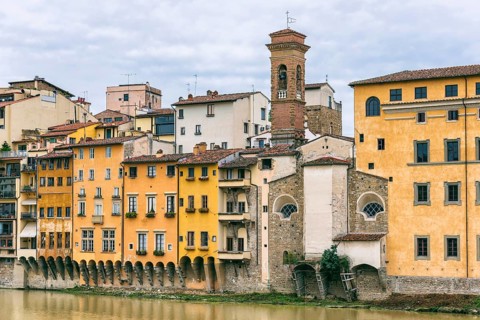 House facades, old town, Ponte Vecchio, architecture, historical, history, culture, city trip,