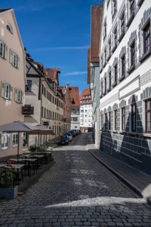 The Kronengasse in the historic city centre of Ulm, Baden-Württemberg, Germany, Europe