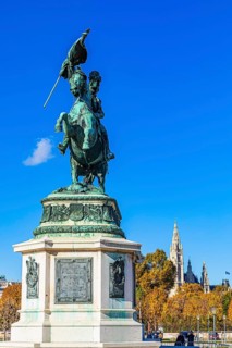 Archduke Karl Monument on Heldenplatz, Vienna, Austria, Europe