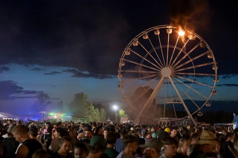 Ferris wheel catches fire at the Highfield Festival on Friday, Störmthaler See, 17.08.2024