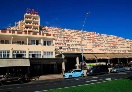 Palm Garden hotel balconies at Solana Matoral, Morro Jable, Jandia peninsula, Fuerteventura, Canary