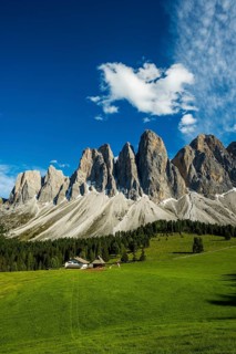 Glatschalm, Geislerspitzen, Villnöss Valley, Sass Rigais, Dolomites, South Tyrol, Italy, Europe