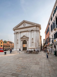 Leonardo da Vinci Museum in Campo San Rocco square, Scoletta di San Rocco, Venice, Veneto, Italy,