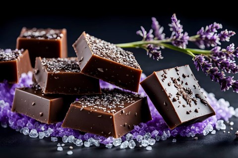 Dark chocolate to set the mood, AI generated, AI generated