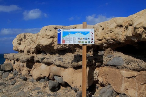 Interesting geological rock formations at Ajuy, Fuerteventura, Canary Islands, Spain, Europe