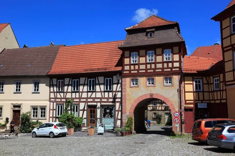 Unfinder Tor, Königsberg in Bavaria, Königsberg i.Bay, town in the district of Haßberge, Lower