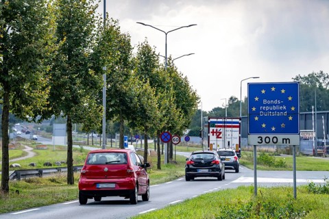 The so-called Green Border, at the former border crossing Schwanenhaus, between Germany and the