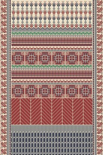 Traditional Palestinian Tatreez, seamless pattern vector template